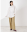 袖プリーツ&バックシャーリングシャツ【体型カバー/洗える】