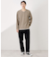 フェイククルーネック長袖Tシャツ