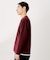 フェイククルーネック長袖Tシャツ