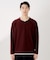フェイククルーネック長袖Tシャツ