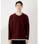 フェイククルーネック長袖Tシャツ