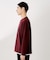 フェイククルーネック長袖Tシャツ