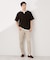 ツイルキーネック半袖Tシャツ