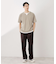 ツイルキーネック半袖Tシャツ