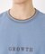 配色刺繍6分袖Tシャツ 【ビッグシルエット／洗濯機OK】