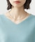 【すっきりシルエットが叶う】大人のためのVネックニット/毛玉になりにくい/静電気防止/洗濯機OK