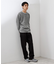 【心地良い、滑らかさ】レイヤード風ケーブル長袖Tシャツ