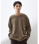 【心地良い、滑らかさ】レイヤード風ケーブル長袖Tシャツ