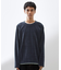 【心地良い、滑らかさ】レイヤード風ケーブル長袖Tシャツ