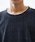 【心地良い、滑らかさ】レイヤード風ケーブル長袖Tシャツ