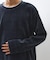 【心地良い、滑らかさ】レイヤード風ケーブル長袖Tシャツ