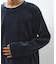 【心地良い、滑らかさ】レイヤード風ケーブル長袖Tシャツ