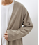 【セットでお買い得！】ニットカーディガン＋長袖Tシャツ　洗濯機OK/吸水速乾・毛玉になりにくい（Tシャツのみ）