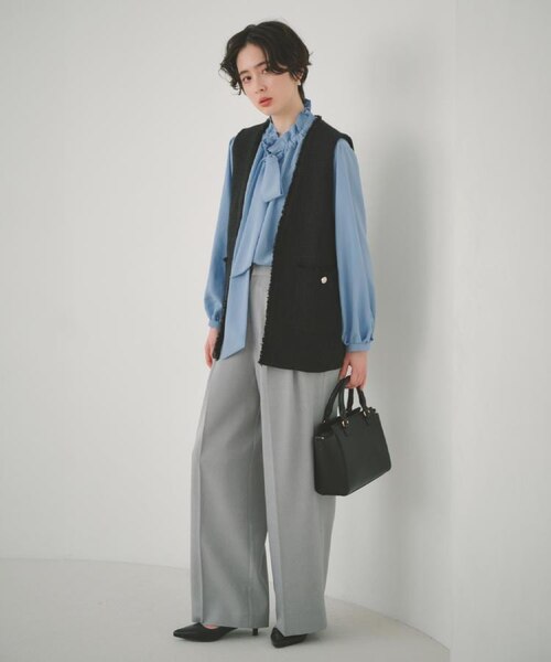 通勤・セレモニー】ギャザーリボンタイブラウス｜ザショップティーケー