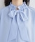 ギャザーリボンタイブラウス