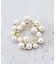 コットンパールブローチ
