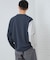 【ちょうどいいカジュアル】パネルブロッキング長袖Tシャツ