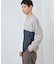 【ちょうどいいカジュアル】パネルブロッキング長袖Tシャツ