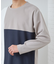 【ちょうどいいカジュアル】パネルブロッキング長袖Tシャツ