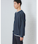 【1枚で手抜きに見えない】キーネック フェイクレイヤード長袖Tシャツ