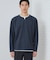 【1枚で手抜きに見えない】キーネック フェイクレイヤード長袖Tシャツ
