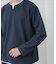 【1枚で手抜きに見えない】キーネック フェイクレイヤード長袖Tシャツ