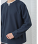 【1枚で手抜きに見えない】キーネック フェイクレイヤード長袖Tシャツ