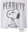 PEANUTS ／ ピーナッツ スヌーピー ヴィンテージ風プリント長袖Tシャツ