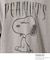 PEANUTS ／ ピーナッツ スヌーピー ヴィンテージ風プリント長袖Tシャツ