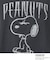 PEANUTS ／ ピーナッツ スヌーピー ヴィンテージ風プリント長袖Tシャツ