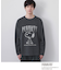 PEANUTS ／ ピーナッツ スヌーピー ヴィンテージ風プリント長袖Tシャツ