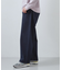 【半歩先のオシャレ】デニムカーブパンツ　セットアップ可/洗濯機OK
