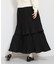 【セレモニーにもカジュアルにも】2段ティアードプリーツスカート