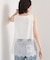 裾レースタンクトップ