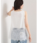裾レースタンクトップ
