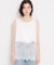 裾レースタンクトップ