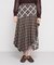 チェックアシンメトリースカート