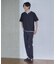 【一枚でコーディネートが完成！】レイヤード風 キーネック 半袖Tシャツ 洗濯機OK