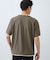 【一枚でコーディネートが完成！】レイヤード風 キーネック 半袖Tシャツ 洗濯機OK