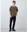【一枚でコーディネートが完成！】レイヤード風 キーネック 半袖Tシャツ 洗濯機OK
