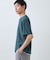 【一枚でコーディネートが完成！】レイヤード風 キーネック 半袖Tシャツ 洗濯機OK