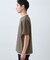 【一枚でコーディネートが完成！】レイヤード風 キーネック 半袖Tシャツ 洗濯機OK