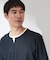 【一枚でコーディネートが完成！】レイヤード風 キーネック 半袖Tシャツ 洗濯機OK
