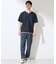 【一枚でコーディネートが完成！】レイヤード風 キーネック 半袖Tシャツ 洗濯機OK