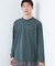 【スタイルを選ばず着られる】ワンポイント 長袖Tシャツ 洗濯機OK/UVカット/毛玉になりにくい