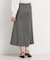 サテンフレアスカート