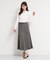 サテンフレアスカート