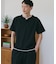 【1枚でちゃんとして見える】ヘンリーネック レイヤード風 半袖Tシャツ 洗濯機OK