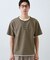 【1枚でちゃんとして見える】ヘンリーネック レイヤード風 半袖Tシャツ 洗濯機OK
