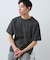【無地だと少し物足りないという方へ】ジオメトリック柄 半袖Tシャツ 洗濯機OK